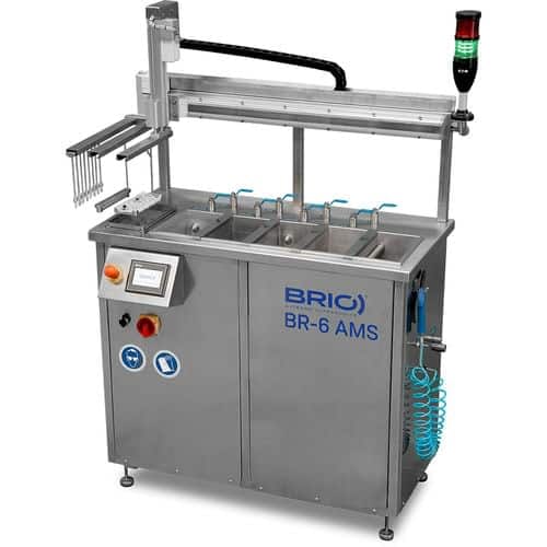 BR-6 AMS Máquina de limpieza por ultrasonidos multietapa automática